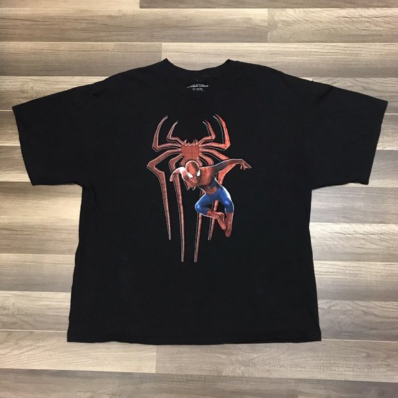 The Amazing Spider-Man 2 Logo Marvel Movie Promo T-shirt Men's Size 2XL - Picture 1 of 5